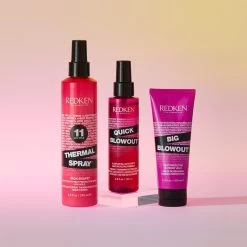 Redken Thermal Spray -Hair Chic Soldes redken thermal spray spray coiffant protecteur pour proteger les cheveux contre la chaleur 2